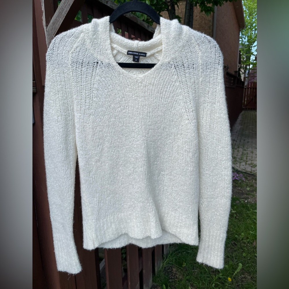 James Perse Cashmere Boucle Hoodie